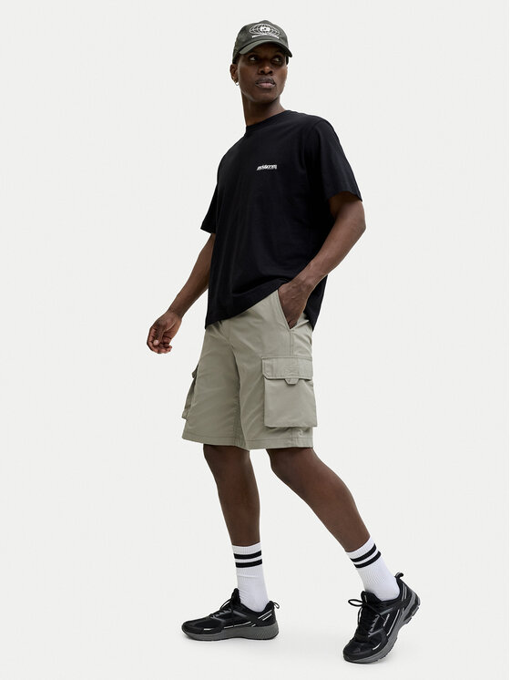 Jack & Jones Jack & Jones Szorty materiałowe Cole Ivan 12288611 Zielony Regular Fit