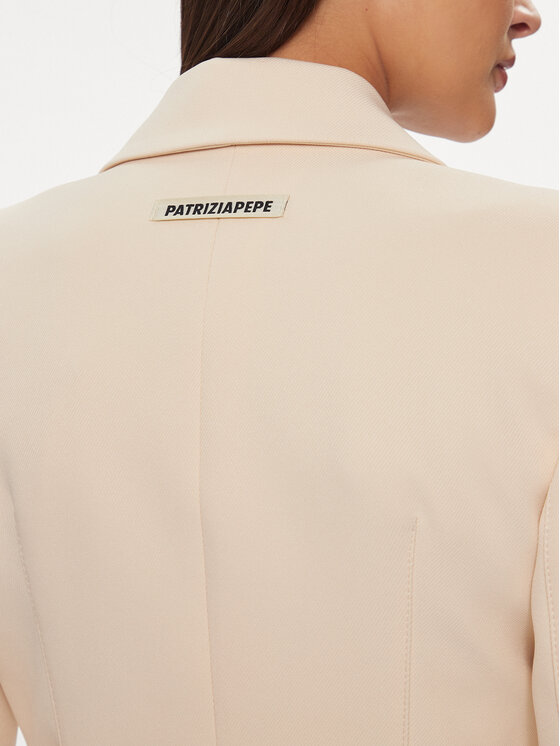 Patrizia Pepe Patrizia Pepe Sukienka koktajlowa 8A1262/A375-B788 Beżowy Slim Fit