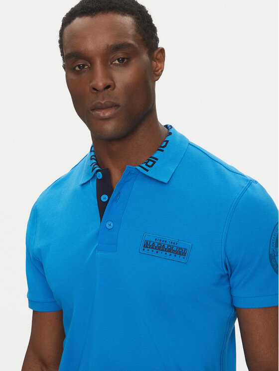 Napapijri Napapijri Polokošile E-Amundsen NP0A4IN9 Modrá Regular Fit