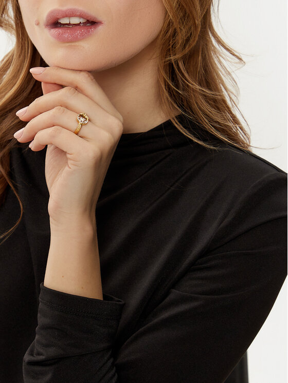 Guess Guess Prsteň JUBR05 042JW Zlatá