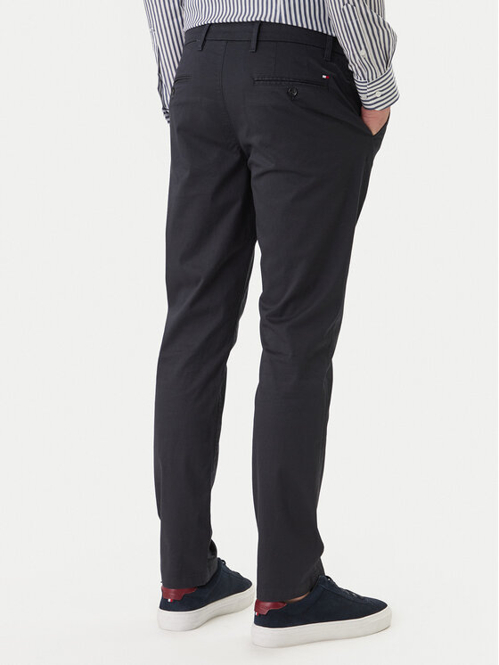 Tommy Hilfiger Tommy Hilfiger Παντελόνι υφασμάτινο Denton MW0MW41923 Σκούρο μπλε Straight Fit