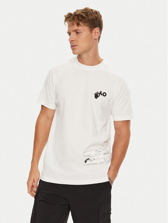 Off-White T-shirt OMAA027T22JER0010110 Bijela Regular Fit