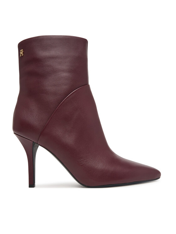 Tommy Hilfiger Tommy Hilfiger Saapad High Heel Clean Ankle Boot FW0FW09624 Bordoopunane