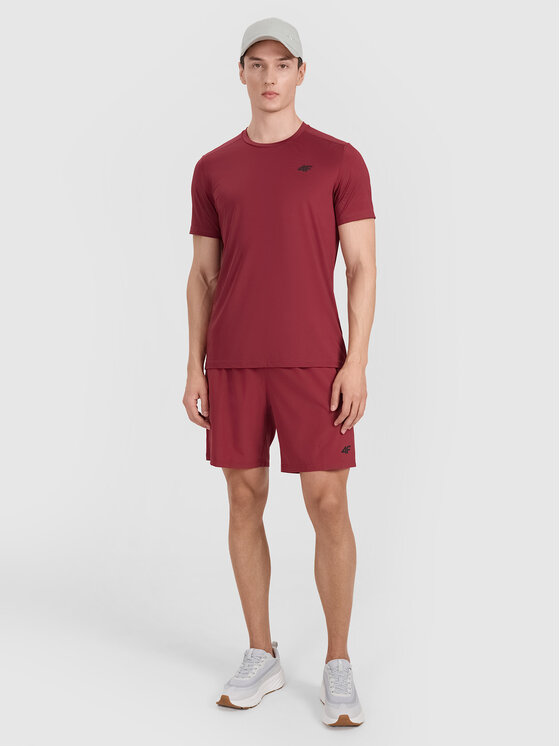 4F 4F Koszulka techniczna MULTI ACTIVE Czerwony ciemny Regular Fit