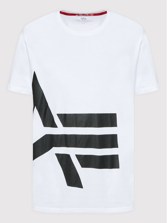 Alpha Industries Alpha Industries T-Shirt Side Logo 118508 Weiß Regular Fit