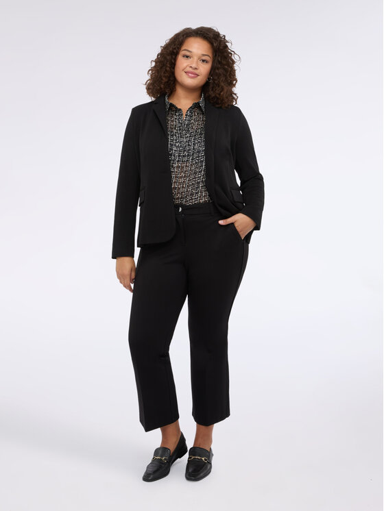 Fiorella Rubino Fiorella Rubino Spodnie materiałowe P709L002235N033 Czarny Flare Fit