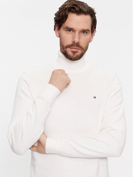 Tommy Hilfiger Tommy Hilfiger Dolcevita MW0MW28048 Écru Regular Fit