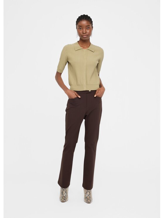 Liu Jo Liu Jo Pantaloni di tessuto TF5266T262090915 Marrone Slim Fit
