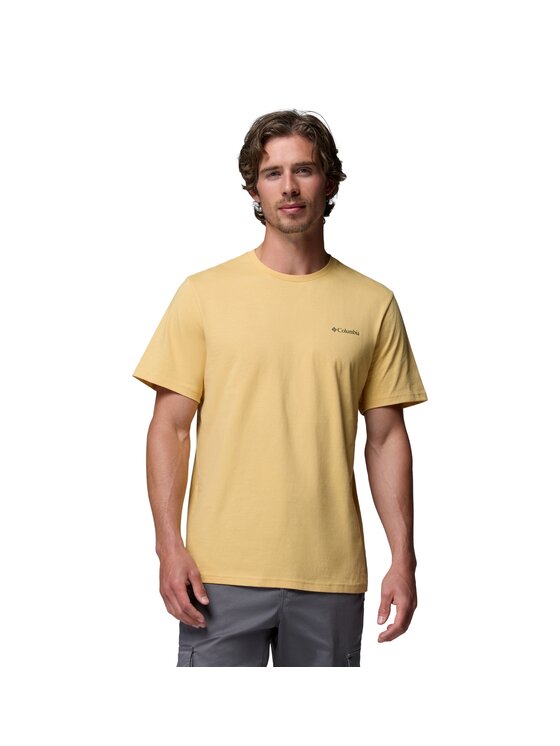 Columbia Columbia T-Shirt 215502 Żółty Regular Fit