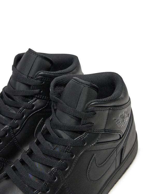Nike Sneakersy Air Jordan 1 Mid 554724 093 Czarny | Modivo.pl
