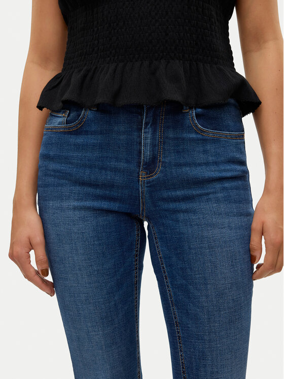 Vero Moda Vero Moda Džínsy Flash 10310511 Tmavomodrá Flared Fit