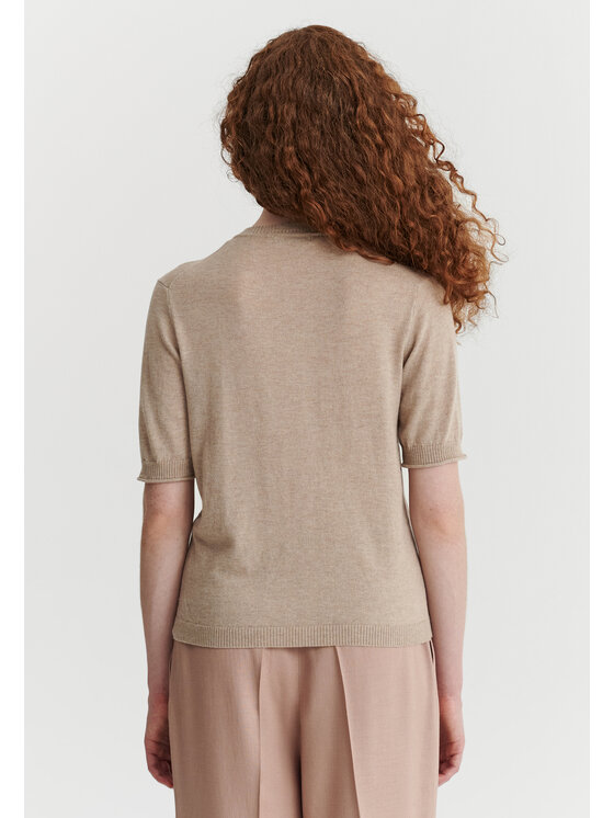 TATUUM TATUUM Sweter MEOLTE Beżowy Classic Fit