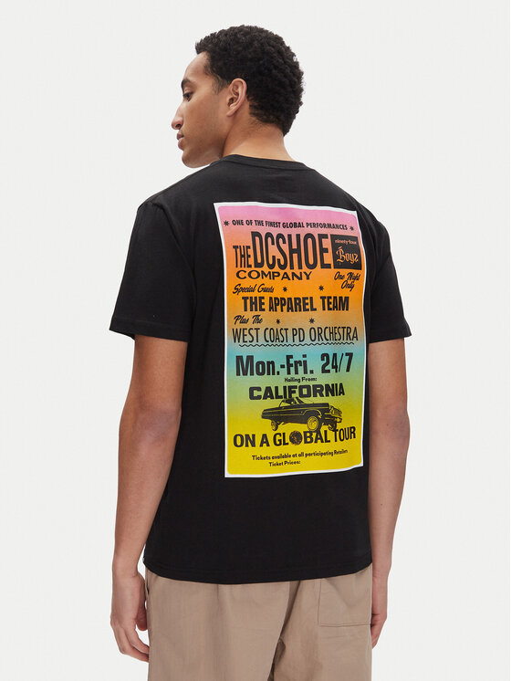 DC DC T-shirt ADYZT05455 Crna Heritage Fit