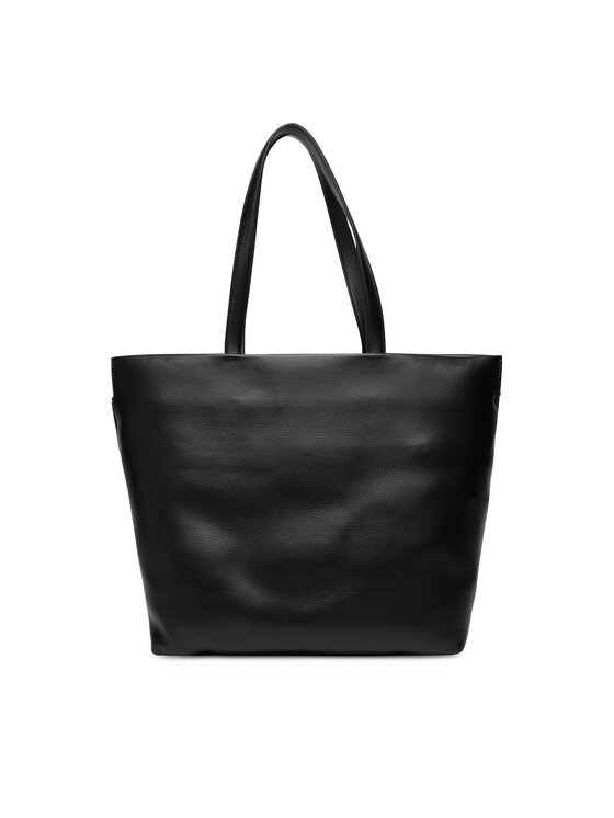 Tommy Hilfiger Tommy Hilfiger Torebka Th Logotape Tote AW0AW17693 Czarny