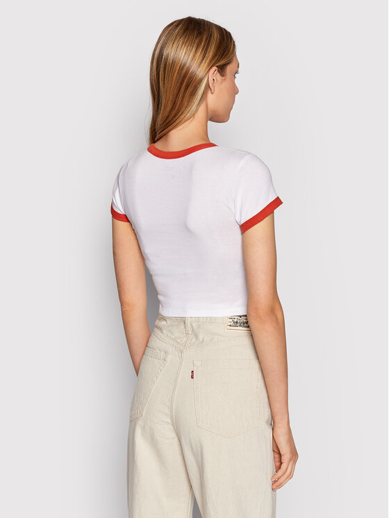 Levi's® Levi's® T-Shirt Graphic Ringer A3523-0004 Λευκό Regular Fit