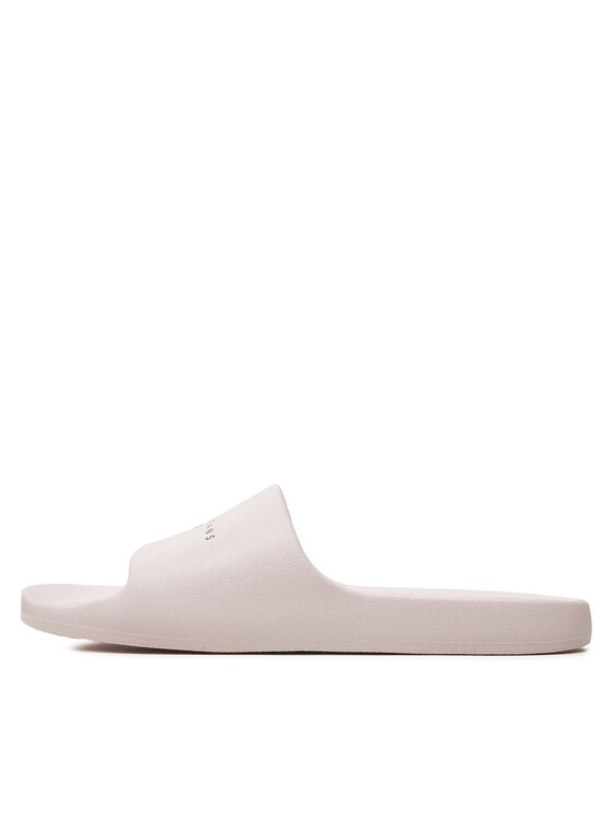 Tommy Jeans Tommy Jeans Iešļūcenes Tjw Printed Pu Pool Slide EN0EN02693 Écru