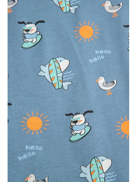 Coccodrillo Coccodrillo Dupačky WC5104301HBN-014 Modrá Regular Fit
