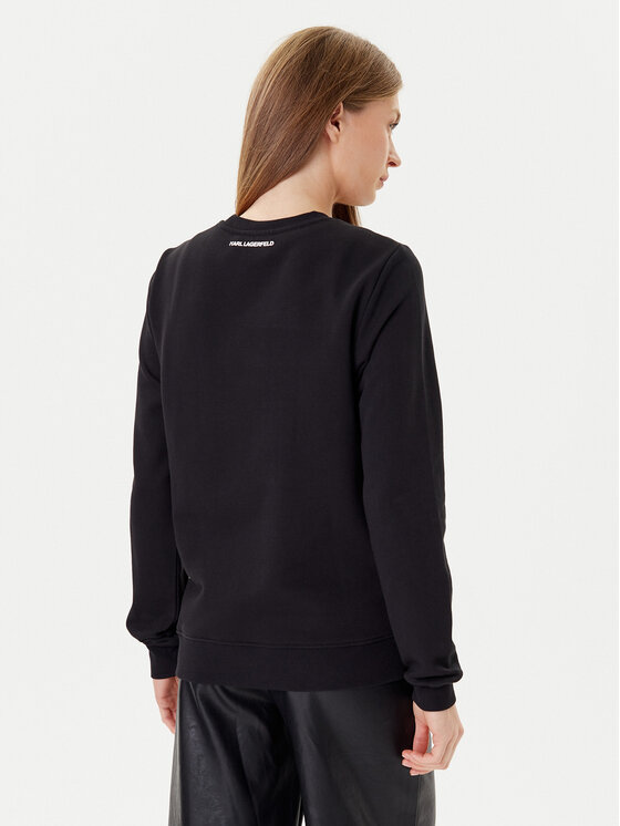 KARL LAGERFELD KARL LAGERFELD Bluza A3W20066 Czarny Regular Fit