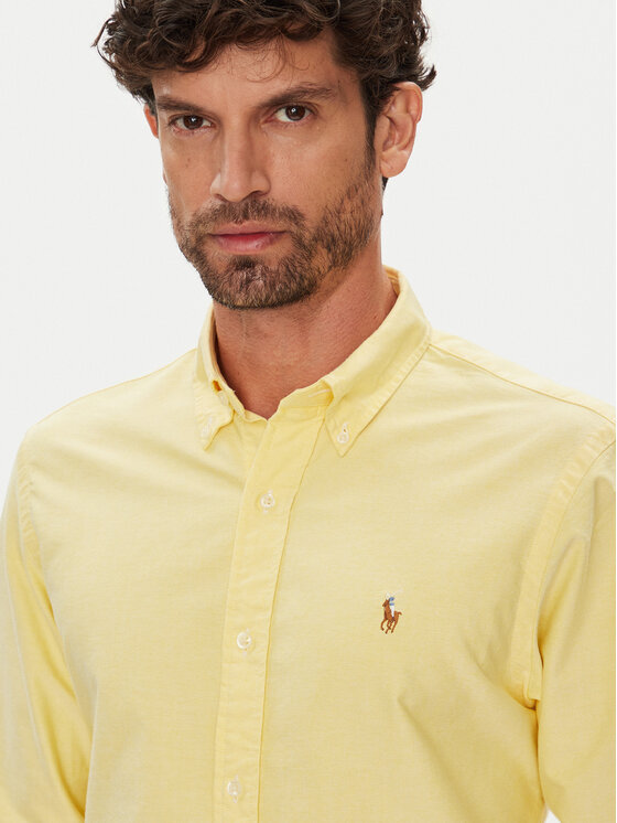 Polo Ralph Lauren Polo Ralph Lauren Πουκάμισο 710795462004 Κίτρινο Custom Fit