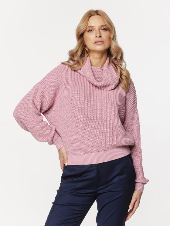 Willsoor Willsoor Sweter 66101 Różowy Loose Fit