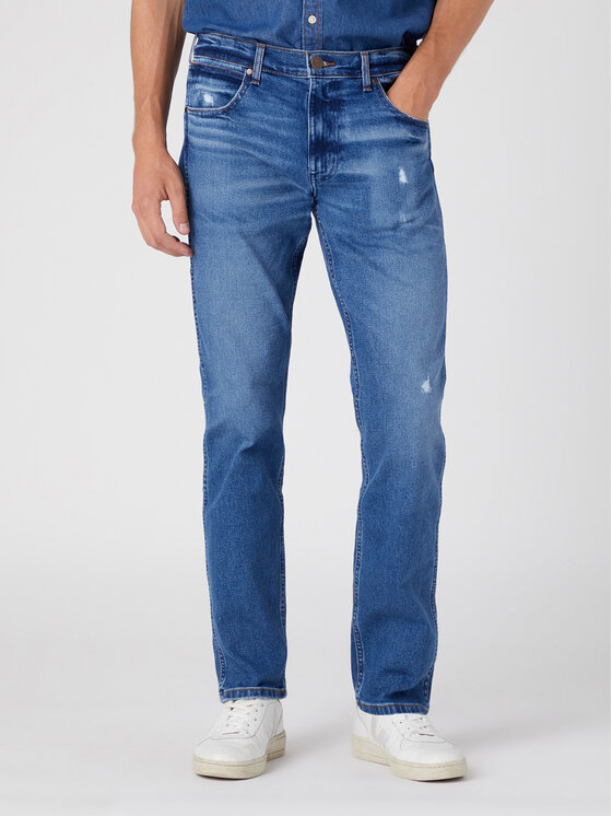 Wrangler Wrangler Jeansy Greensboro W15QYLZ91 112330708 Niebieski Straight Leg