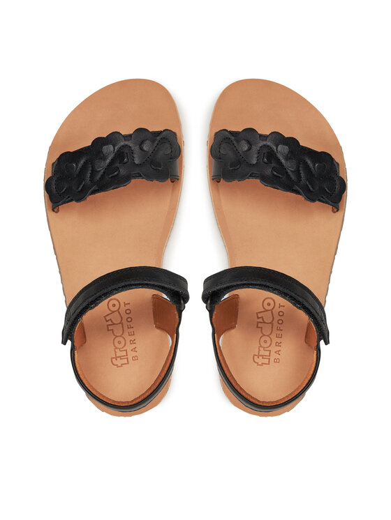 Froddo Froddo Sandały Barefoot Flexy Flowers G3150265-4 D Czarny