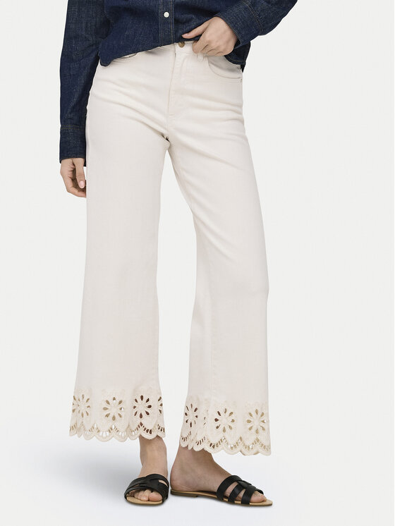 ONLY ONLY Джинси Madison 15372378 Кремовий Straight Leg