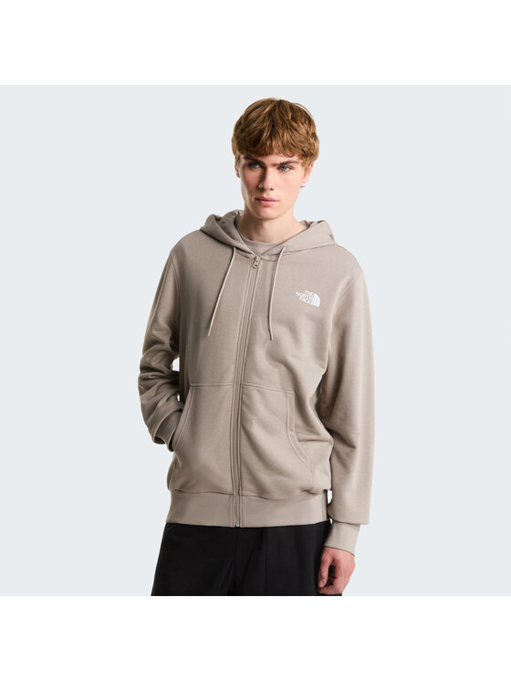 The North Face The North Face Bluza Simple Dome Light Regular Full Zip Hoodie Szary Regular Fit