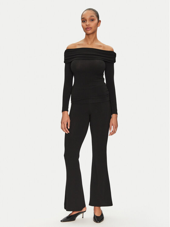 ONLY ONLY Blúzka Glamour 15339759 Čierna Slim Fit