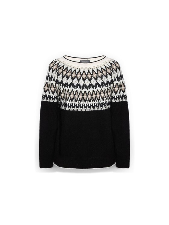 Elena Mirò Elena Mirò Maglione M507Z000642N0S2 Nero Regular Fit