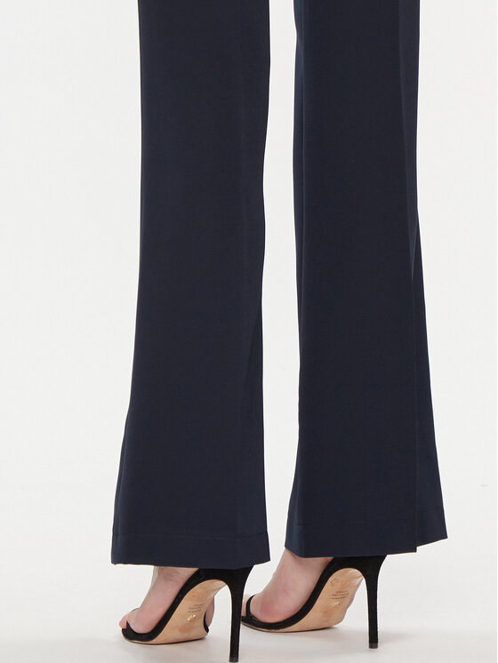 Maryley Maryley Spodnie materiałowe 24EB587/43BL Granatowy Relaxed Fit
