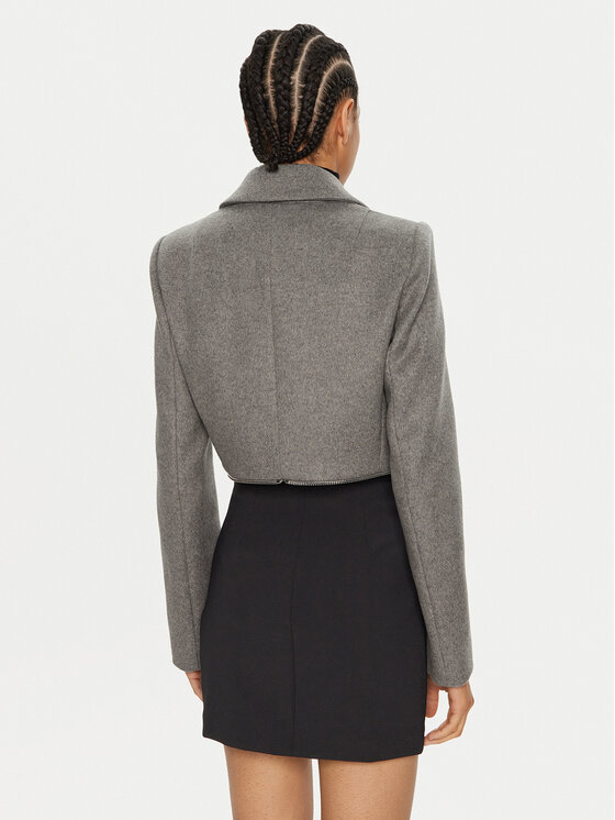 Patrizia Pepe Patrizia Pepe Вълнено палто 2O0166 A171 Сив Regular Fit