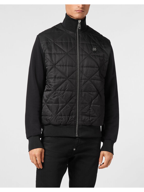 PHILIPP PLEIN PHILIPP PLEIN Vatovaná bunda 22855 Černá Regular Fit