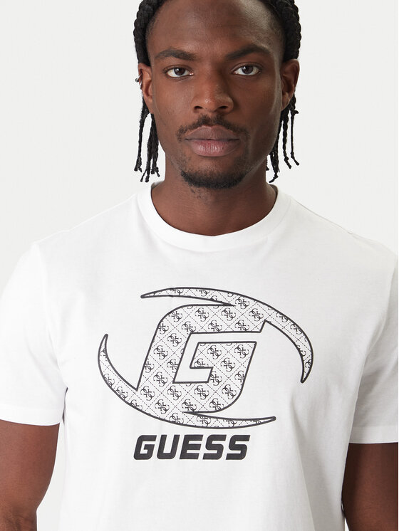 Guess Guess T-Shirt Z6RI06 I3Z14 Biały Regular Fit