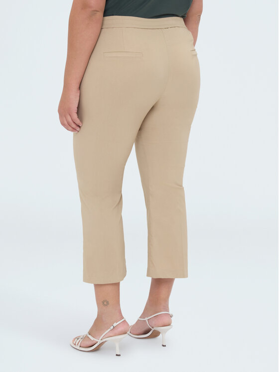 Fiorella Rubino Fiorella Rubino Spodnie materiałowe P708L102410N002 Kremowy Regular Fit
