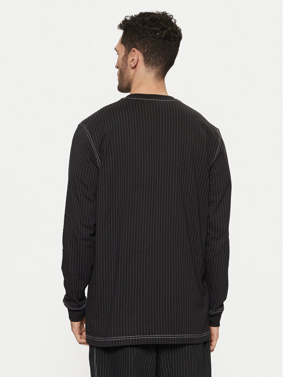 adidas adidas Majica dugih rukava Wabash JP4479 Crna Loose Fit