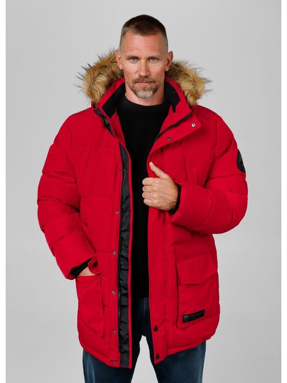PITBULL PITBULL Kurtka zimowa AUTOMATIC Czerwony Regular Fit
