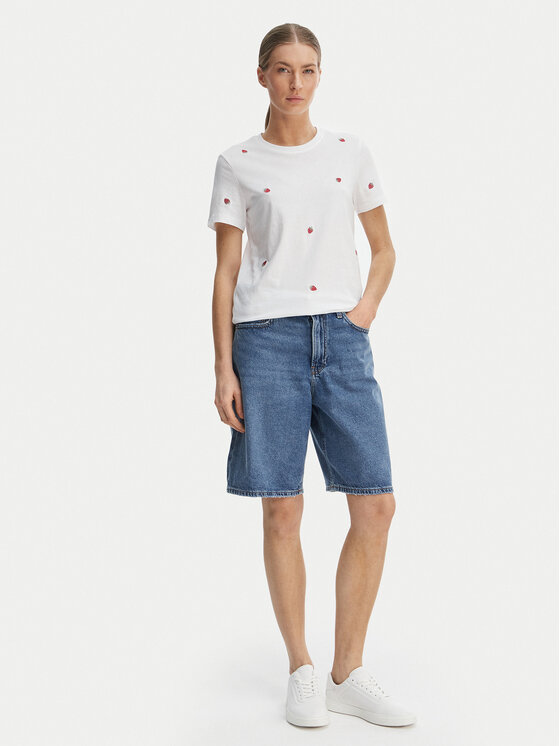 ONLY ONLY T-Shirt Ketty 15288473 Λευκό Regular Fit