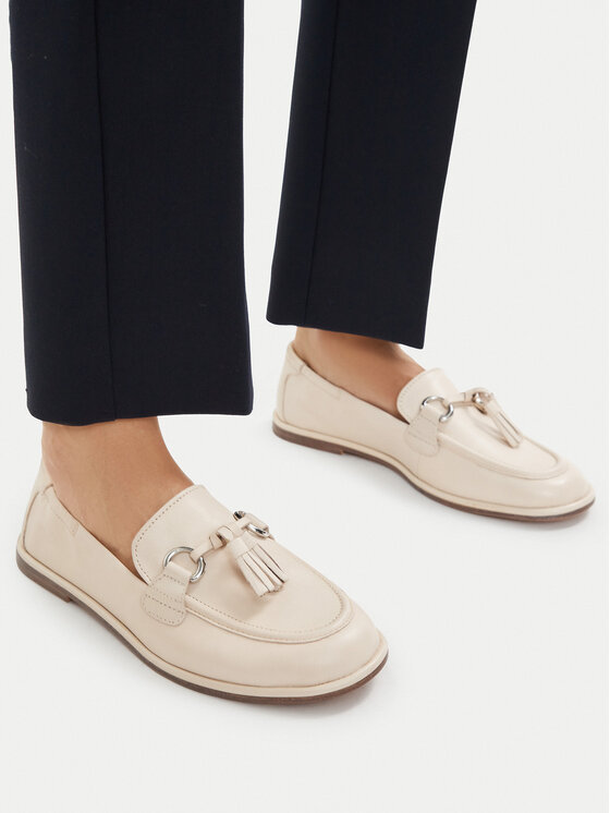 Tamaris Tamaris Loafersy 1-24231-46 Écru