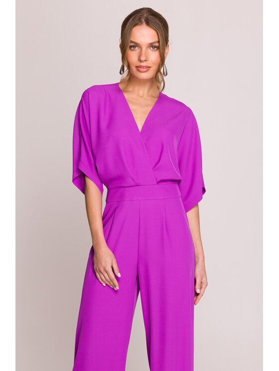 Stylove Stylove Kombinezon S395 Fioletowy Sexy Straight Fit