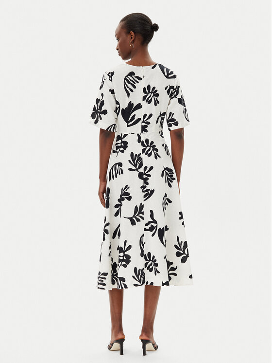 Marella Marella Rochie de vară Molise 2513221112200 Alb Regular Fit