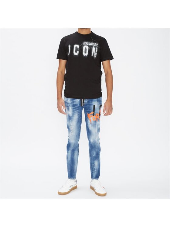 Dsquared2 Dsquared2 T-Shirt S79GC0039 S23009 900 Černá Regular Fit