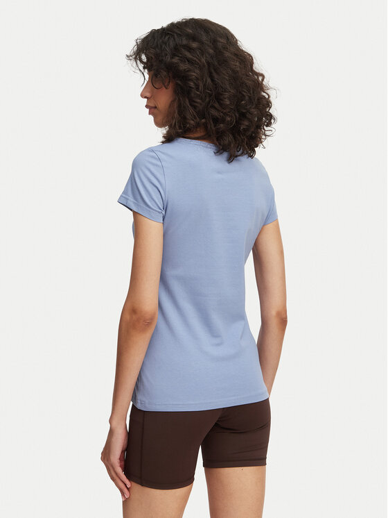 4F 4F Tričko 4FAW23TTSHF0907 Fialová Slim Fit