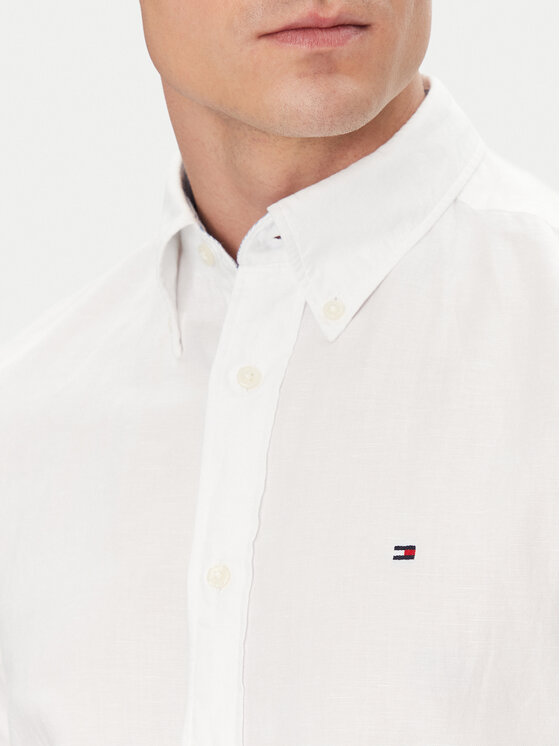 Tommy Hilfiger Tommy Hilfiger Marškiniai MW0MW40703 Balta Regular Fit