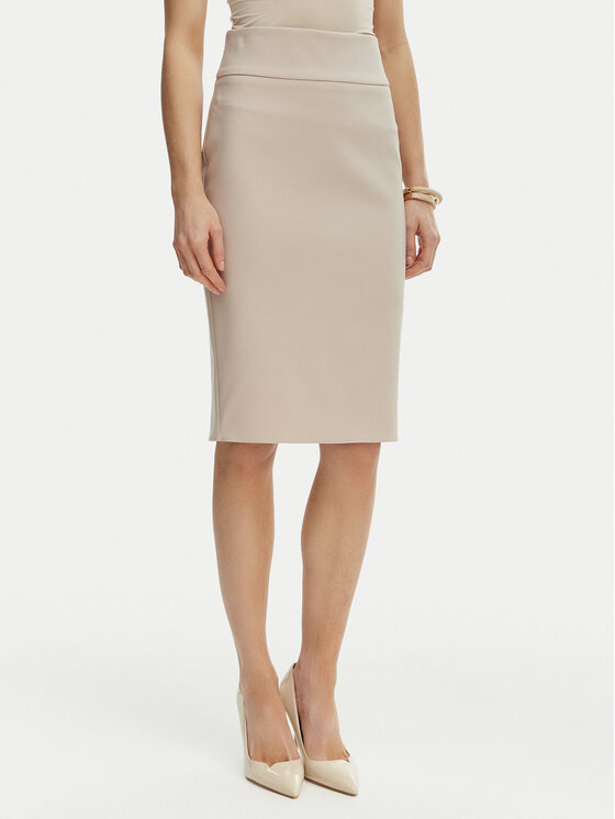 Rinascimento Rinascimento Ravno krilo CFC0128651003 Bež Slim Fit