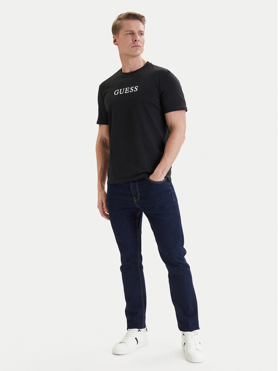 Guess Guess T-kreklu komplekts U6GG04 KCAM1 Melns Regular Fit