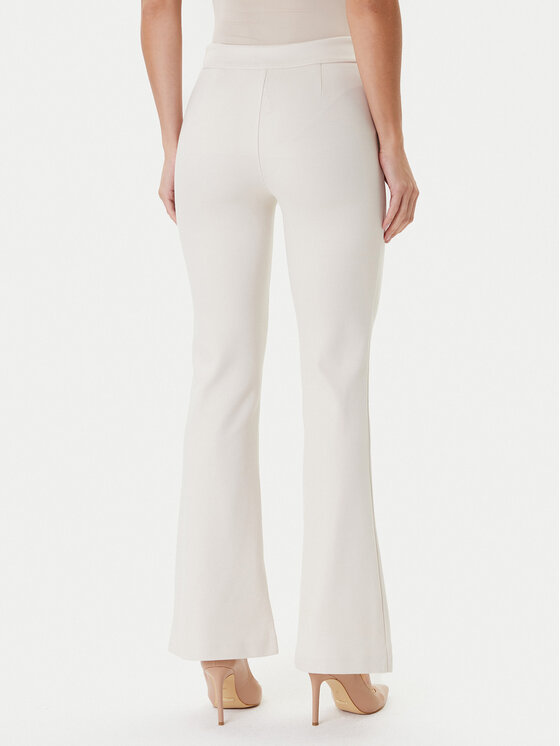 Guess Guess Spodnie materiałowe W5YB0I KCMU2 Écru Regular Fit