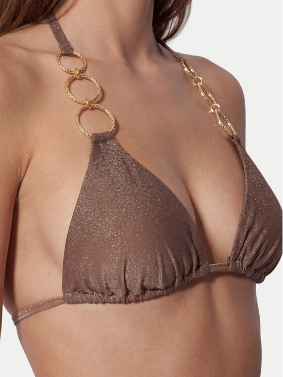 Guess Guess Bikinio viršus E6GJ11 KF600 Ruda