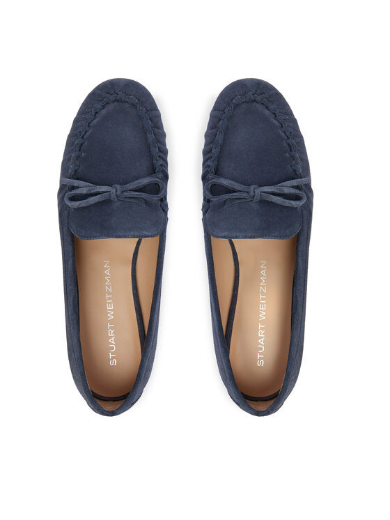 Stuart Weitzman Stuart Weitzman Mokasini Britt Bow SM414 Mornarsko modra