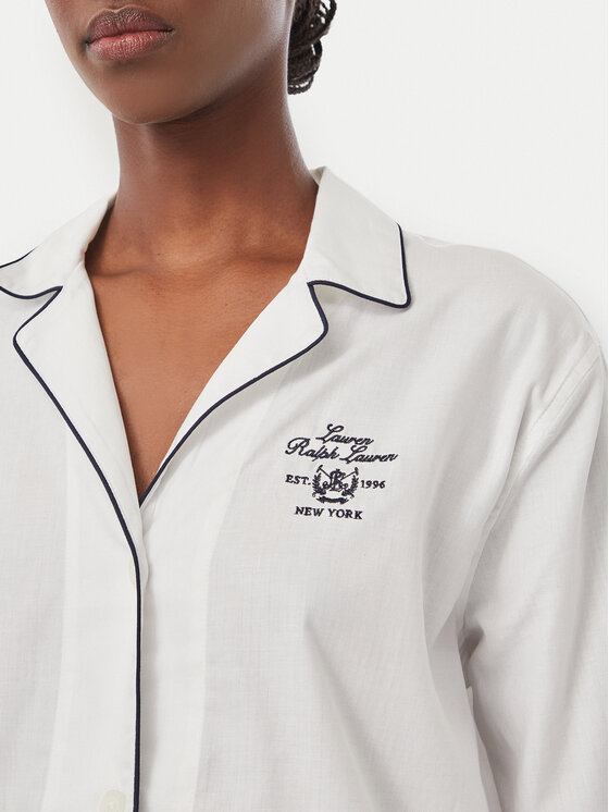 LAUREN RALPH LAUREN LAUREN RALPH LAUREN Pižama ILN92545 Balta Regular Fit